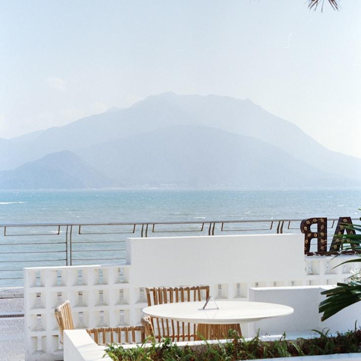 Entertainment zone at night in Portugal